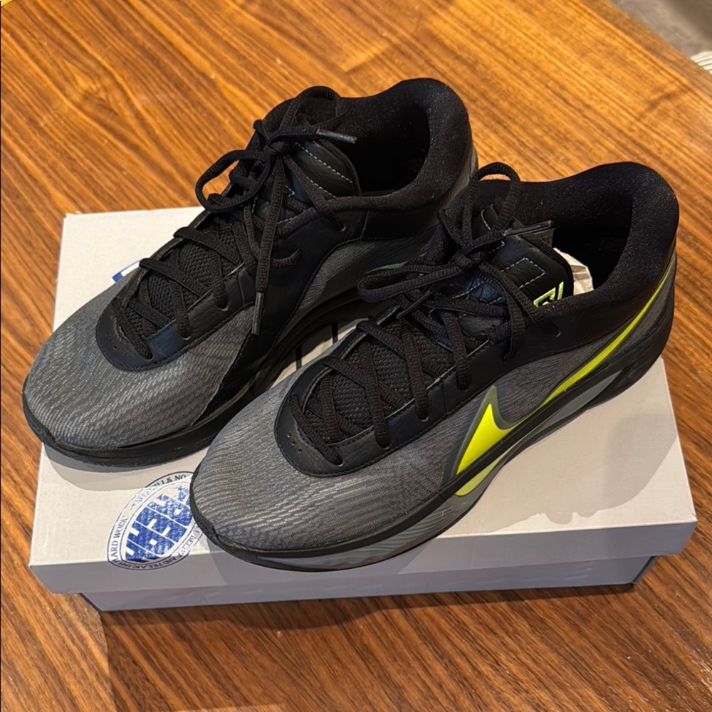 NIKE Giannis Freak 6 Sneakers in Black and Gray with Volt Accents